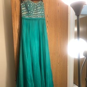 Formal dress with train
